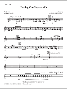 Nothing Can Separate Us - F Horn 1 & 2 
