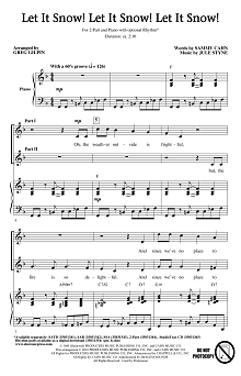 Let It Snow! Let It Snow! Let It Snow! (arr. Greg Gilpin) 