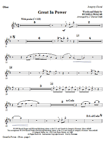 Great In Power - Oboe 