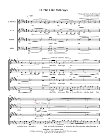 I Don't Like Mondays (arr. Richard Salt) 
