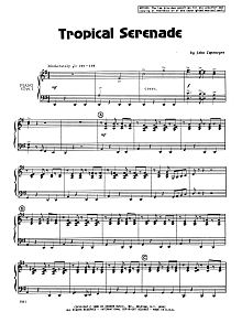 Tropical Serenade - Piano Accompaniment 