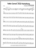 Tallis Canon And Variations - Bass