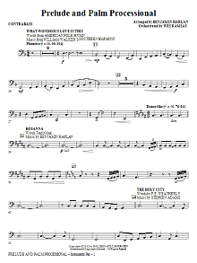 Prelude And Palm Processional - Contrabass 