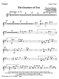 The Greatness Of You - Trumpet 1