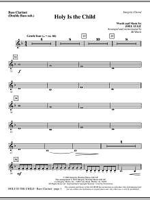 Holy Is The Child - Bass Clar. (Double Bass sub.) 