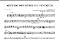 Ain't No Mountain High Enough - Bb Clarinet 1