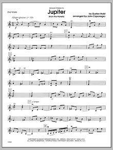 Jupiter (from The Planets) - 2nd Violin 