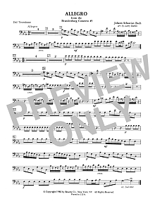 Allegro from Brandenburg Concerto No. 3 - 2nd Trombone 