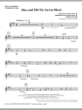 Alas, And Did My Savior Bleed - Tenor Sax (Trombone 2 sub.)
