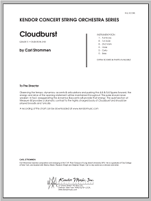 Cloudburst - Full Score 