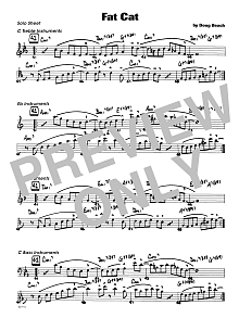 Fat Cat - Solo Sheet 