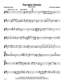 The Spin Doctor (Sweet Talkin') - 2nd Eb Alto Saxophone 