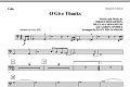 O Give Thanks - Cello