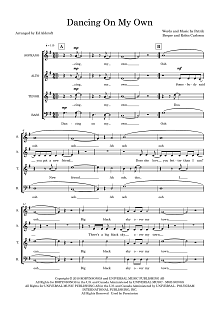 Dancing On My Own (arr. Ed Aldcroft) 
