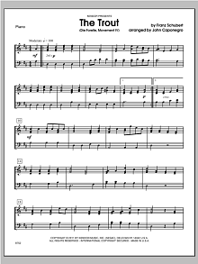 Trout, The (Die Forelle, Movement IV) - Piano 