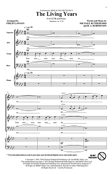 The Living Years (arr. Philip Lawson) 