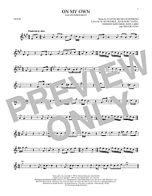 On My Own (from Les Miserables) 