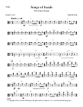 Songs of Isaiah (Parts) - Viola