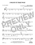 I Want It That Way (arr. Michael Brown) - Eb Alto Clarinet