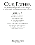 Our Father - A Journey Through The Lord's Prayer - Violin 2