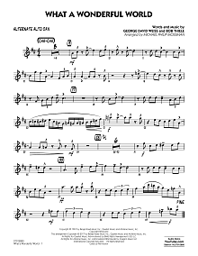 What A Wonderful World Dl - Alternate Alto Sax 