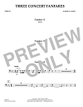 Three Concert Fanfares - Timpani