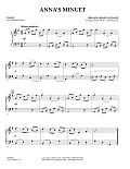 Anna's Minuet - Piano