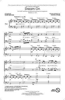 Dream On (arr. Mark Brymer) 