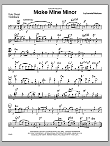 Make Mine Minor - Solo Sheet - Trombone 