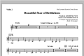 Beautiful Star Of Bethlehem - Violin 2