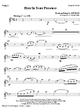 Here In Your Presence - Violin 1