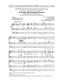 O Praise the Gracious Power 