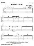 All Because Of Jesus - Percussion