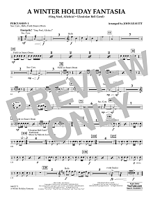 A Winter Holiday Fantasia - Percussion 1 