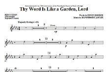 Thy Word Is Like A Garden, Lord - Percussion 