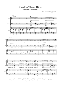 Gold In Them Hills (arr. Dom Stichbury)