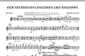 Our Yesterdays Lengthen Like Shadows - Piccolo