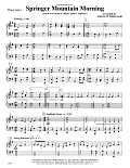 Springer Mountain Morning (based on "Bonny James Campbell") - Piano Accompaniment