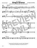 Greg's Groove - Solo Sheet - Alto Sax