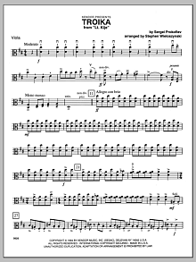 Troika (from Lt. Kije) - Viola 