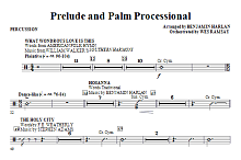 Prelude And Palm Processional - Percussion 