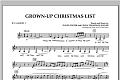 Grown Up Christmas List (with Optional Vocal Solo) - Bb Clarinet 3