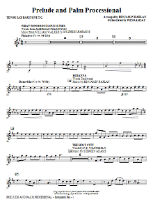 Prelude And Palm Processional - Tenor Sax/Baritone T.C. 