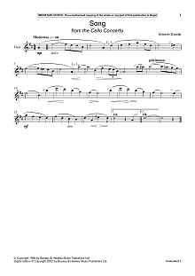 Song (from The Cello Concerto) 