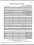 Where's The Line To See Jesus? - Full Score