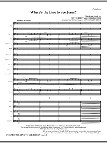 Where's The Line To See Jesus? - Full Score 