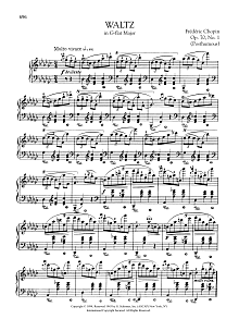Waltz in G-flat Major, Op. 70, No. 1 (Posthumous) 