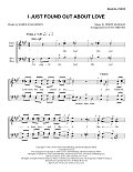 I Just Found out About Love (arr. Dave Briner)