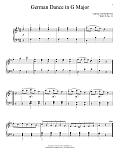 German Dance In G Major, WoO 8, No. 11