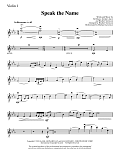 Speak the Name - Violin 1